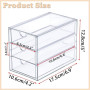 SUMTree Organisateur de Tiroirs Boîte de Rangement en Acrylique - 3 tiroirs | Transparente, Organisateur d'accessoiresde coiffur