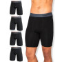 FM London Boxer en Bambou pour Homme, Boxer Long pour Homme en Bambou Ultra Doux, Antifrottements et Évacuant la Transpiration,