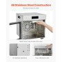 VEVOR Déshydrateur alimentaire, 8 plateaux en acier inox, séchoir électrique aliments 400 W, température réglable, minuterie 24