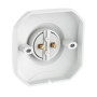 ledscom.de 2 plafonniers/douilles ELEKTRA, blancs, 1x E27 max. 60 W