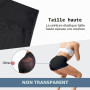 AOOSA Shorty Taille Haute pour Femme, Anti-Transparent Hot Pant de Sport | Anti-Frottement Push Up Mini Leggings Confortable Res