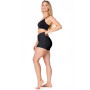 AOOSA Shorty Taille Haute pour Femme, Anti-Transparent Hot Pant de Sport | Anti-Frottement Push Up Mini Leggings Confortable Res