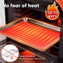 Fire More Lot de 2 Plaques à Pâtisserie en Acier Inoxydable (31,5x24,5x2,5cm）,Sain, Non Toxique, Facile à Nettoyer et Lavable au