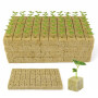 Korechain 200 Pièces Cube de Laine de Roche 25x25x25mm | Hydroponie Laine pour Semis Potager, Culture Hydroponique Blocs, Matéri