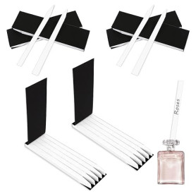 600 PCS Testeur de Parfum, Bandelettes De Test De Parfum D'Aromathérapie En Papier, Bandelettes Olfactives Blanches Parfum Papie
