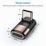 MOGOOD Adaptateur USB C 90° Mâle vers Femelle 40Gbps 100W Charge Rapide | USB4 40Gbps 8K 60Hz alliage zinc compact 1 pièce pour 