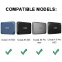 Lacdo Étui Disque Dur Externe Housse de Protection pour Crucial X6 / X9 Pro / X10 Pro Portable SSD 500GB 1TB 2TB 4TB USB 3.2 EVA