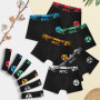 Lakpoau (Lot de 12 Boxer Enfant - Boxers Confortables pour Enfants - sous-Vêtements pour Garçons Riches en Coton 6-18 Ans