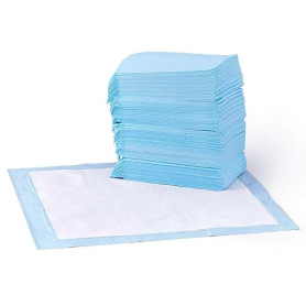 Amazon Basics Lot de 50 protections pour déjections canines, anti-fuite, 5 couches, surface à séchage rapide, taille classique,