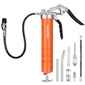ValueMax Pistolet à Graisse 6000PSI, Pompe à Graisse Manuelle | Pistolet Graisseur pour Cartouche de Graisse 400 ml, Tuyau Flexi