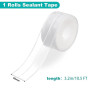Rusoz - Bande Etancheite Douche, Transparent, Imperméable, Anti-moisissure, 3.2mx38mm, avec aide adhésive pour Les Salles De Bai