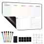 MCCORL Calendrier Magnetique Organisateur Tableau Frigo, Planning Semaine Magnetique, Planificateur de Menus/Repas, Planificateu