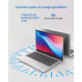 Ordinateur Portable 14 pouces 2 cœurs (jusqu’à 2,6 GHz) PC Portable 6 Go DDR4 128 Go SSD, WiFi 5G, Mini-HDMI, Design Sans Ventil