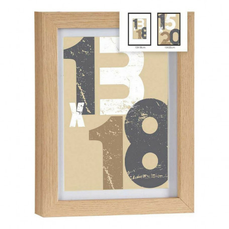 Porte photos mural Marron Clair MDF (17 x 2,5 x 22,5 cm) (1 uds) 16,99 €