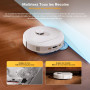 roborock Qrevo S5V Aspirateur Robot Laveur avec Station, 12000Pa Aspiration | Serpillières FlexiArm, Double Anti-emmêlement, Séc