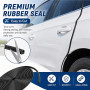 Yerozhui 5M Protection Portiere Voiture Joint Porte Voiture en U Caoutchouc Protecteur Bord de Porte Anti Collision Flexible ave