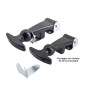 Simoni Racing Attaches Capot Universelles Type 6 - Argent/Noir - Quick Release