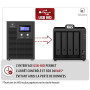 Atlantis onduleur 3000VA/2100W, Onde sinusoïdale Pure | Line Interactive, boîtier métal, LCD, USB-HID, 6 IEC, 4 batt. 12V 7Ah, R