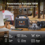 MARBERO 98Wh Station Électrique Portable avec Panneau Solaire Pliable 30W | 100W Générateur Solaire 26.400mAh Batterie Externe a