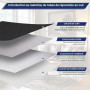 Simili Cuir Autocollant Noir 10 x 200 cm, Patch Cuir Autocollant | Patch Reparation Cuir pour Réparation Canapé, Bonne Adhérence
