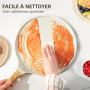 SENSARTE Poêle à crêpes 26 cm avec répartisseur de pâte | Revêtement antiadhésif en céramique naturelle, compatible tous feux in
