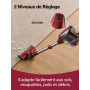 Vexilar C9 Aspirateur Balai avec Fil, 70Kpa, Câble de 7m | Aspirateur Balai Filaire, Brosse Anti-Emmêlement, Filtre HEPA, Aspira