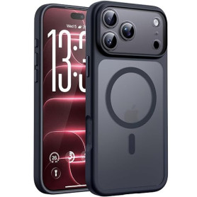 TOCOL Coque pour iPhone 18 Pro Max, Compatible avec MagSafe, Noir | Anneau Magnétique Intégré, Protection de l'objectif Amélioré