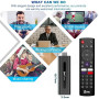 Clé TV Android 14.0, TV Stick Streaming avec télécommande vocale, 2 Go RAM 16 Go ROM Dual WiFi 5,8 G/2,4 G Bluetooth 5.0, lecteu