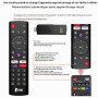 Clé TV Android 14.0, TV Stick Streaming avec télécommande vocale, 2 Go RAM 16 Go ROM Dual WiFi 5,8 G/2,4 G Bluetooth 5.0, lecteu