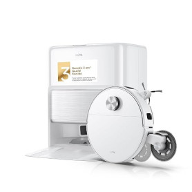MOVA V70 Ultra Pure Robot aspirateur, Blanc 40 000 Pa, Pression 15 N | Extension serpillière 17 cm serpillière 300 tr/min, sécha