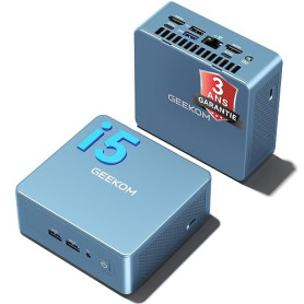 GEEKOM IT13 Business Mini PC, Intel i5-13600H(jusqu'à 4,80 GHz),16Go RAM | 1To SSD (RAM+SSD Évolutif), Lecteur SD, USB-C, 4 écra