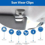 Lot de 2 Clips de Pare-Soleil pour Audi A4 B8, Support de Pare-Soleil Audi avec A1 A3 A4 A5 Q3 Q5 (8E0 857 562) A7 B6 B7 B8 S4 S