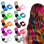 10 Couleurs Craie de Cheveux, Coloration Temporaire Facilement Lavable Poudre De Coloration, Sans Abîmer les Cheveux, Kit Stylin