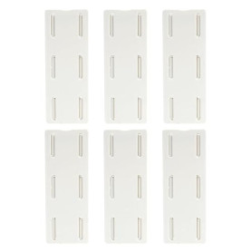 YANGWEN 6 Pièces Support Murale Multiprise Auto-Adhésif - Fixation sans Perçage pour Câbles (Cuisine, Bureau, Salon) - Adhésif F