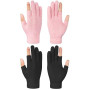 Becellen 2 Paires Gants Sans Doigts Hiver, Tricot Thermique Demi-Doigts Gants Chauds Unisexes Mitaine Femmes Hommes