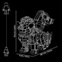 LEGO Pokémon Arcanin 72160 | Set pour adulte, figurine articulée, tête, pattes et queue mobiles, décoration de bureau, idée cade