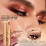 3 Couleurs Gradient Eyeshadow Stick,Pailletées Fard a Paupiere Stick,Ombre à Paupières Crème Mate et Irisée,Three Tone Résistant