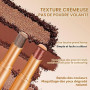 3 Couleurs Gradient Eyeshadow Stick,Pailletées Fard a Paupiere Stick,Ombre à Paupières Crème Mate et Irisée,Three Tone Résistant