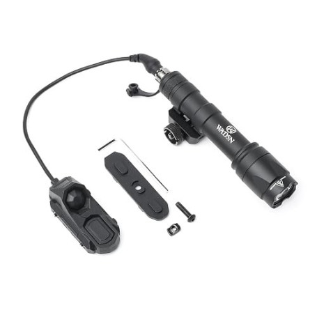 QIRUIMY M600C Lampe de poche LED Torche tactique 600 Lumens,Lumière Scout légère pour mlok Keymod 20mm Picatinny Rail System (No