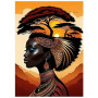 SHEGZHUC Diamond Painting femme africaine 30x40cm visage mosaïque diamant art broderie point de croix image cadeau mur décoratio