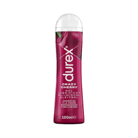Durex Gel Lubrifiant Crazy Cherry - Goût Cerise - Lubrifiant à Base d'Eau - 100 ml, Transparent, 100 ml