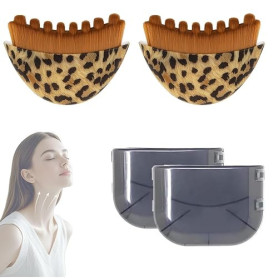 2 Pièces Brosse Lymphatique Visage,Contour Lymphatique pour le Visage,Brosse Contour du Face,Face Brush Massage pour Texture Raf