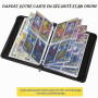 Classeur Carte 50 Pages 400 Cartes, Imperméable Album Porte Cartes à Collectionner pour Organissateur de Cartes, Portable Livre