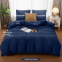Utopia Bedding Housse de Couette 220x240 cm avec 2 Taies d'oreiller 65x65 cm (Marine) - Parure de lit 220 x 240 cm - Ensembles d