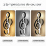 ZTWLEED Applique Murale Intérieure LED,18W 2000LM Lampe Murale Moderne | 3000K/4000K/6000K,Acrylique Luminaire mural Interieur p