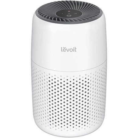 Levoit Purificateur d'Air Filtre HEPA 99,97% 7W Chambre Silencieux Blanc | contre Allergies et Odeurs, avec Éponge d'Aromathérap