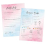 25 Cartes Pronostics Baby shower Jeu Gender Reveal Décoration Cadeau pour Fête Prénatale Fille Garçon