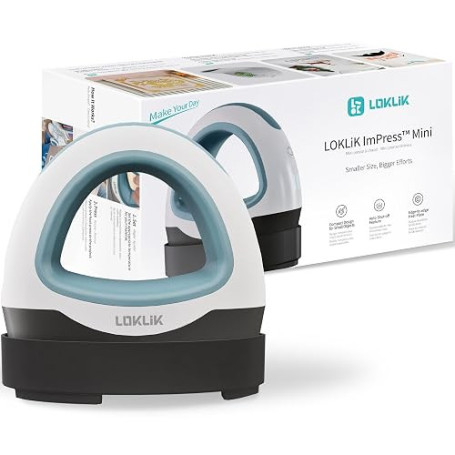 LOKLiK Mini Presse à Chaud – Presse à Chaleur Portable pour Vinyle Thermocollant (HTV), Sublimation et Projets de Transfert – 3