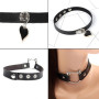 Floatdream Bracelet Clou punk, Bracelet punk en cuir noir, Bracelet Clouté Punk, pour être Utilisé Chez les Hommes et les Femmes