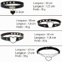 Floatdream Bracelet Clou punk, Bracelet punk en cuir noir, Bracelet Clouté Punk, pour être Utilisé Chez les Hommes et les Femmes